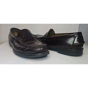Sebago Classic Beefroll Penny Loafer in Burgundy Leather Size Mens 9.5 Shoes